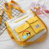 Bolso de hombro coolomi japonés bonito, tutorial de dibujos animados para estudiantes de secundaria y preparatoria, bolso de mensajero portátil de gran capacidad.
