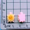 Miniatura Realista Tortuga Pan Pastelería Comida Pasador Goma para el Cabello Uñas Arte DIY Pegamento de Crema Accesorios de Resina