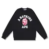 Sudadera de camuflaje de moda transfronteriza para hombre, otoño e invierno, manga larga, estampado de letras, holgada, cuello redondo, sudadera pullover para hombre