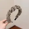Fita de Cabeça de Bolinhas Pequenas de Fim de Outono Retro Simples Versátil com Pente Denteado Fita de Cabeça para Topo Alto do Crânio Fita de Cabeça para Cabelos Rebeldes Lavar o Rosto Cabelo