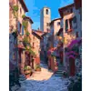 Pintura al Óleo Digital de Flor de Cerezo DIY Pintado a Mano Pintura Decorativa Escénica para Sala de Estar Popular Pintura de Compra Grupal ozon