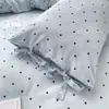 Conjunto de Cuatro Piezas de Corbata de Lazo de Algodón Lavado Estilo Corbata para Estudiantes, Conjunto de Tres Piezas para Estudiantes, Conjunto de Cuatro Piezas de Algodón Lavado para Dormitorios Estudiantiles