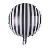 Nuevos Globos Redondos de Papel de Aluminio a Cuadros y Rayas de 18 pulgadas, Globos para Fiesta Temática de Neumáticos de Carreras al por Mayor