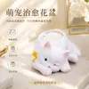 Maceta Linda de Gato Suculenta Maceta Creativa de Gato de Dibujos Animados Personalizada Decoración de Planta de Escritorio Oficina Maceta de Gato Suculenta