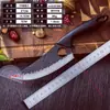 Anel de osso forjado faca pequena de cozinha padrão martelo faca Jacarandá faca pequena doméstica exterior para matar peixe abate corte de carne faca