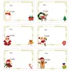 Lindas Pegatinas Autoadhesivas Navideñas de Dibujos Animados para Regalo, Etiquetas para Firmar Regalo (A: De, Para:) en Empaque de Caja de Regalo