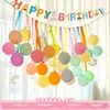 Globos Macaron de Colores Decoración de Escena de Cumpleaños Correas para el Hombro Etiqueta Fiesta de Niñas Ambiente Accesorios para Fotos