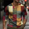 Camiseta de manga larga para hombre, adecuada para exportación y ventas transfronterizas, estilo casual, diseño de estampado digital, camisa de manga larga abotonada, ropa para hombre