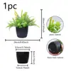 Plantas Artificiales de Primavera en Maceta con un Toque de Lujo, Flores Falsas y Plantas Verdes con Macetas, Artículos Decorativos, Rosas, Lavanda, Pequeñas Plantas de Escritorio en Maceta para la Oficina