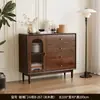 Gabinete con Cajones, Gabinete de Almacenamiento para Sala de Estar, Gabinete Pequeño de Pie Estilo Antiguo, Gabinete de Almacenamiento Retro de Ratán, Gabinete de Almacenamiento de Pared para Dormitorio, Gabinete con Cajones