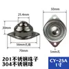 Acero Inoxidable 304/201 Rodillo de Bola Universal Ojo de Buey Bola de Acero 15A25A30A Montaje de Rodillo de Bola Línea de Producción