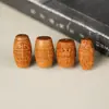 Cuentas de Barril con Patrón del Dios Amarillo de la Riqueza de Sándalo, Accesorio Creativo para Manualidades DIY, Colgante para Hombres y Mujeres, Cadena para Teléfono Móvil, Accesorio de Joyería