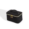Bolsa de Cosméticos Acolchada de Color Sólido Transfronteriza Gran Capacidad Portátil Almacenamiento de Cosméticos Neceser Bolso de Mano para Viaje