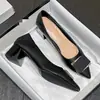 Zapatos de Mujer con Punta Cuadrada, Hebilla Cuadrada y Tacón Grueso, Otoño 2026 Nuevo, Tacón Medio, Elegantes, Profesionales para el Trabajo, Tacones Altos Negros para Mujer