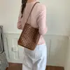 2026 Nuevo Bolso Cubo Tejido para Mujer, Bolso de Hombro Tote Grande de Verano Más Vendido, Bolso Tejido para Uso Casual Diario