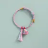 Pulsera de Cuerda Colorida del Festival del Bote del Dragón, Pulsera de Hilo de Cinco Colores Zongzi Tejida a Mano, Accesorio de Cuerda Tejido a Mano Estilo Tradicional Chino