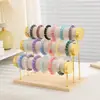 Soporte para Pulseras de Joyería Casual Dorado Tres Niveles Soporte de Exhibición para Pulseras de Reloj Soporte para Pulseras Mostrador Accesorios de Joyería Soporte de Decoración