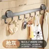 Cabide de Porta, Gancho de Armazenamento sem Furo para Roupas e Chapéus, Armazenamento para Cozinha e Banheiro, Gancho de Chaves, Gancho de Porta de Entrada