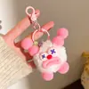 LLAVERO HECHO A MANO PARA EVENTOS CADENA MUÑECO DE PELUCHE COLGANTE DE MUÑECA BOLSA CON CORAZÓN DE NIÑA JOYERÍA COLGANTE PARA MUÑECA