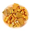 Decorações de enfeites para bolo de chocolate com moedas de ouro, barras e lingotes de ouro, celebração de aniversário, doces de casamento, confeitaria, toppers de bolo de aniversário