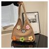 Bolsa de punto de gran capacidad transfronteriza para mujer, versátil para el verano, nueva bolsa tejida cruzada casual 2026, bolsa de mano para el trabajo