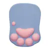Almofada de Apoio para Pulso de Mouse de Silicone Patinha de Gato Almofada de Teclado com Espuma de Memória Mouse Pad Apoio para Pulso Almofada de Mão Aquecedor de Mão para Laptop de Escritório