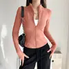 Secado rápido perchero para ropa cuello ajustado corte slim mostrar figura delgada ropa de fitness mostrar figura delgada chaqueta deportiva para yoga running chaqueta deportiva para entrenamiento de Pilates ropa de yoga