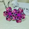Nuevo Collar Gargantilla de Strass Full Diamond Creativo Imitación Perla Flor de Mezclilla Gargantilla Accesorios para Ropa Venta al por Mayor
