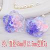 Nuevos accesorios de resina con forma de flor de pétalo grande luminosa de luciérnaga para funda de teléfono DIY, decoración de pinza para el pelo de gel de crema