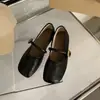 Sapatilhas Femininas de Salto Baixo, Novos Sapatos Estilo Coreano Retro Francês para Primavera e Outono, Sapatos Planos Femininos Mary Jane Fada