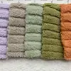 Veludo Jacquard Listrado Dupla Face 280g Veludo Ártico Dupla Face Extra Espesso 180CM Listrado Têxtil para Casa Cobertor Pijama Roupa Quente