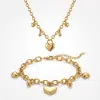 Adornos Estilo Coreano de Celebridad de Internet Moda Joyería de Mano Corazón para Mujeres ins Temperamento Coreano Dulce Simple Collar con Colgante Corazón de Durazno