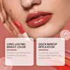 Brillo Labial Eelhope, Hidratante para Labios, Colorido, Larga Duración, No se Desvanece, No se Transfiere, Brillo Labial Hidratante Portátil