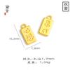 Etiqueta de Oro Aluvial, Los Deseos Se Hacen Realidad, Letras, Abalorios Ricos, Pulsera de Cuerda para el Cabello Auspiciosa y de Buenos Deseos, Accesorios de Joyería DIY