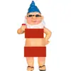 Adornos de regalo de Navidad, decoraciones de jardín, gnomos, manualidades de resina, estatuas de gnomos de dibujos animados, anciano con barba blanca