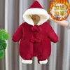 M120 Ropa de Invierno para Bebé Mono Acolchado Engrosado para Recién Nacido Ropa de Salida de Invierno Ropa de Algodón de Año Nuevo