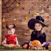Abóbora Morcego Lápide Pingente de Madeira Etiqueta Decoração Fofa Festa de Halloween Decoração de Lareira