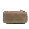 Bolsa de Lona Impermeable con Cera de Aceite Estilo Nuevo Retro Mochila de Cuero Crazy Horse para Viajes al Aire Libre Estilo Europeo y Americano Mochila para Computadora