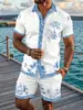 Aliexpress 2026 Nuevo Estilo Casual Holgado Moda Alta Calidad Conjunto de Camisa de Manga Corta con Cuello Cubano y Shorts para Hombre