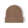 Gorro de Lana Grueso de Punto para Primavera y Otoño, Cálido, Protector de Orejas, Unisex, Transfronterizo, Versátil para Exteriores, Casual, Viajes