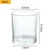 Copo de Vela Transparente, Suporte de Vela Doméstico Espessado, Recipiente de Vidro, Garrafa de Aromaterapia Atacado, Copo de Vidro, Copo Vazio, Ornamento de Fragrância