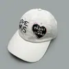 Gorra de béisbol estilo coreano para primavera y otoño, bordada con letras de corazón, para hombres y mujeres, protección solar, estilo callejero personalizado nicho pico de pato al por mayor