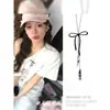 Collar Largo con Lazo de Zapatillas de Ballet para Mujer 2025 Nuevo Diseño de Alta Gama Cadena para Sudadera Halter Coreana Accesorios
