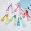 Colgante de tortuga luminosa en stock, colgante de bolsa tridimensional con forma de tortuga luminosa de dibujos animados, fabricantes de colgantes de joyería al por mayor.