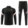 Nuevo Traje de Ropa de Entrenamiento de Fútbol para Hombre Otoño e Invierno Ropa de Equipo Camiseta Manga Larga Apariencia Suéter Chaqueta Media Cremallera Estampado