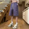 Talla Grande 300 Jin Marca Americana de Moda Estampados Shorts Casuales para Hombre Verano Delgados Sueltos Frescos Streetwear Bermudas Deportivas