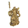 Estatua de Cobre Guan Gong de Yang Tongji sobre Dragón, Adorno de Cobre Guan Di Guan Gong de Pie, Regalo para el Hogar y la Tienda