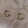 Aretes Plateados Rotos 2025 Nuevos Aretes de Moda Diseño de Nicho Lujo de Gama Alta Accesible Aretes de Lujo Únicos Accesibles para Mujeres