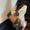Comercio Exterior Transfronterizo Al por Mayor Lona Gran Capacidad Bolso de Hombro Retro Empalme Bolso Cruzado para Mujer Más Vendido Bolso de Viaje Almacenamiento