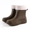 Botas de Lluvia Cortas Ligeras para Mujer KuangJie 2026 Nuevo de Verano Impermeables Antideslizantes Zapatos de Goma para Cocina Zapatos de Agua para Adultos